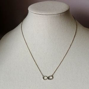 Vintage 925 Sterling Silver Forever Love Dainty Chain Necklace